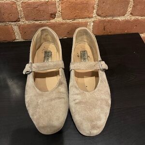 Steve Madden Taupe Suede Mary Jane Shoes